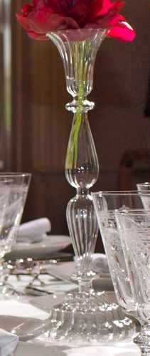 Glasleuchter transparent und smoke (H29cm)